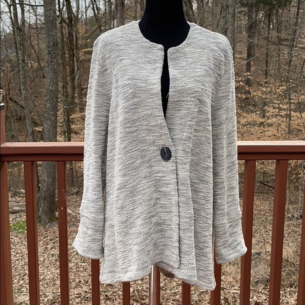 Tianello by Steve Barraza Knit Hi/lo Cardigan Med